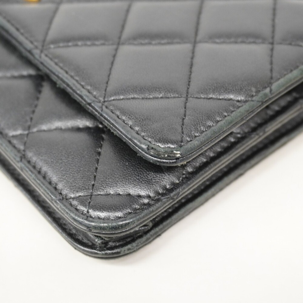 CHANEL Black Lambskin Leather Wallet - Picture 7 of 11